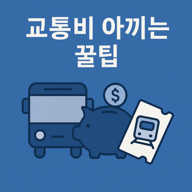 2025년 교통비 아끼는 꿀팁 대표 이미지