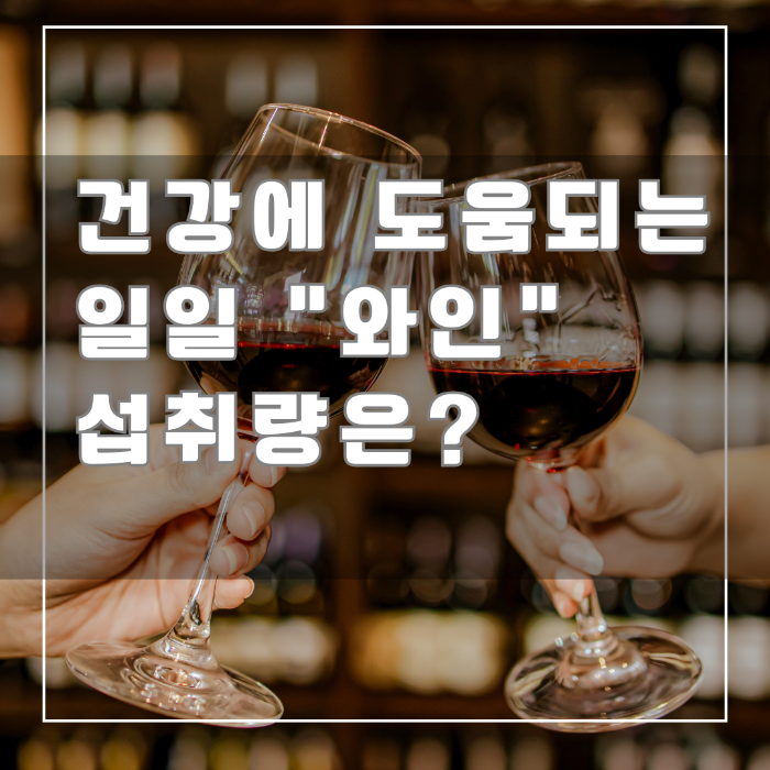 건강에 도움 되는 일일 와인 섭취량