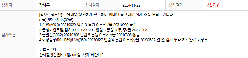 심사결과 적용