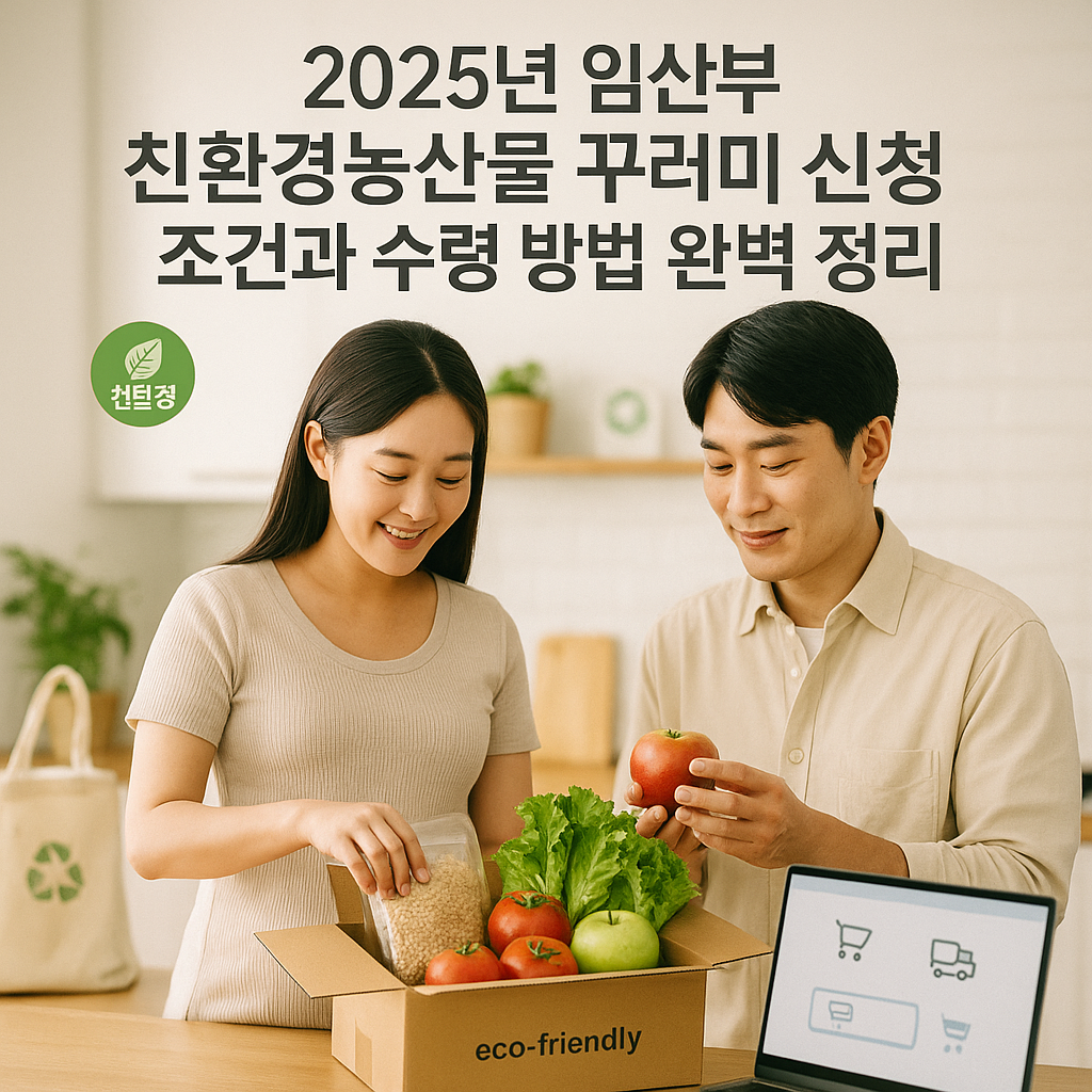 2025년 임산부 친환경농산물 꾸러미 신청 조건과 수령 방법 완벽 정리