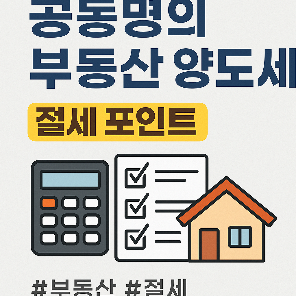 [공동명의 부동산 양도세] 잘못 팔면 수천만 원 손해 볼 수 있습니다