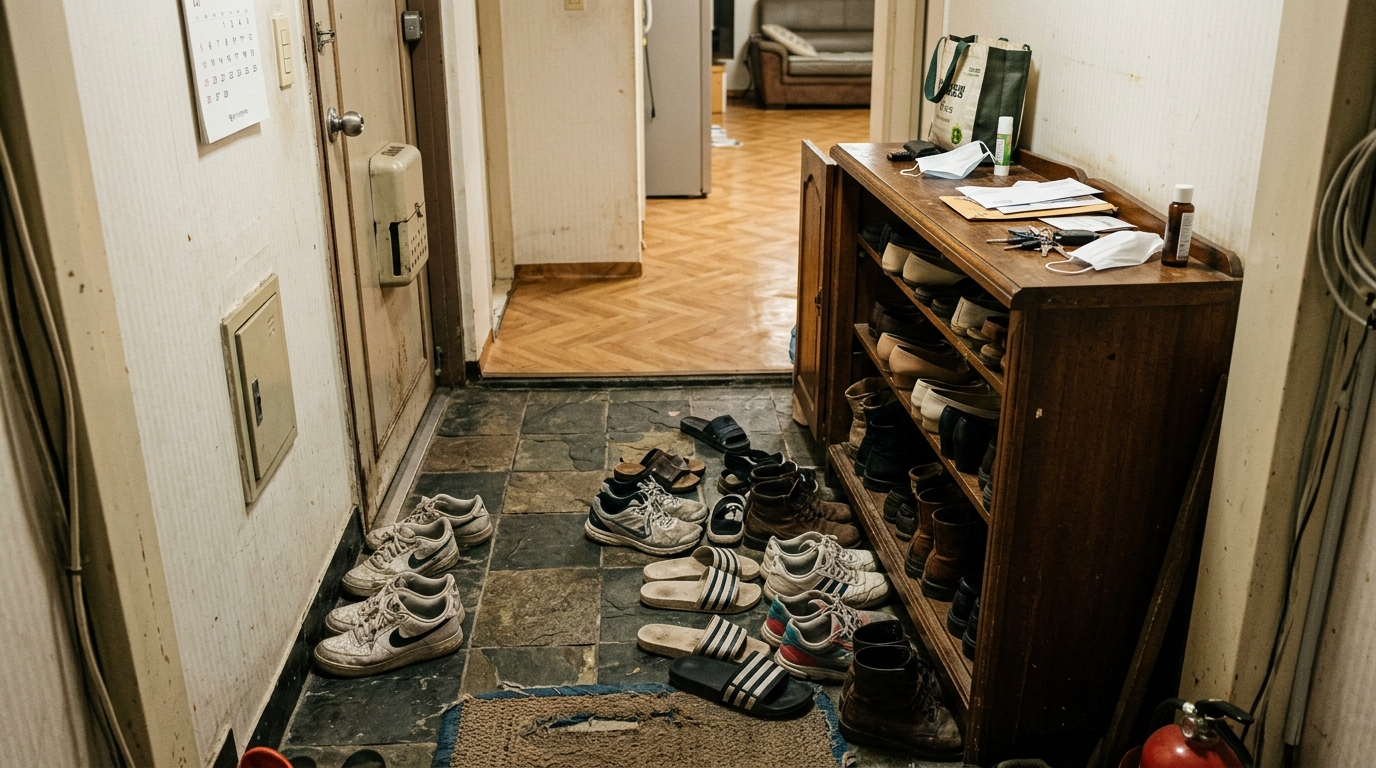 현관 신발장 관리 이미지