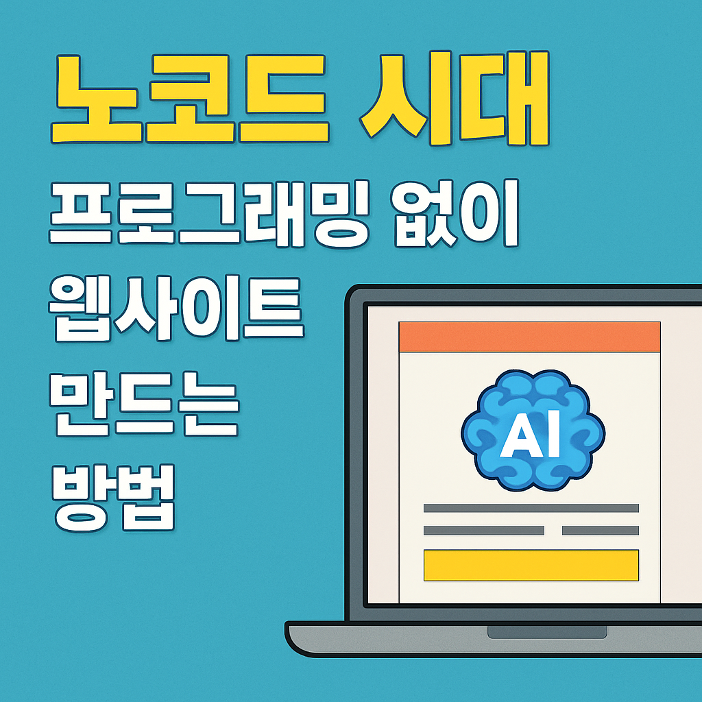 노코드 시대, 프로그래밍 없이 웹사이트 제작