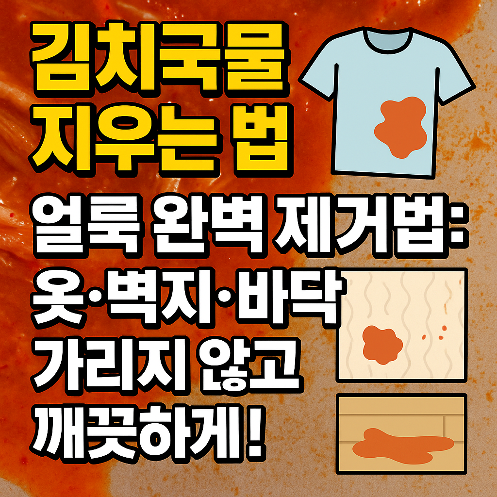 김치국물 지우는법