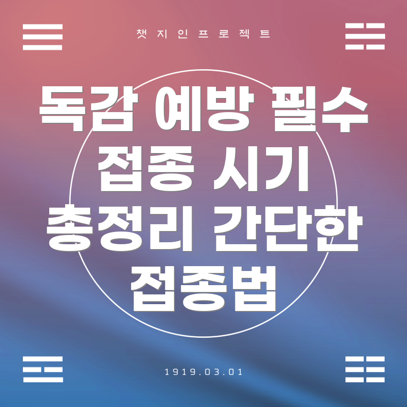 독감 예방 주사 접종