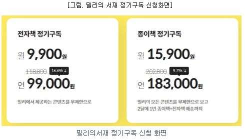밀리의 서재 공모주 청약일정(수요예측, 상장일, 주관사)