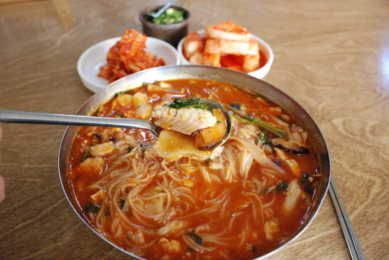 옥천 생선국수 맛집 청양식당
