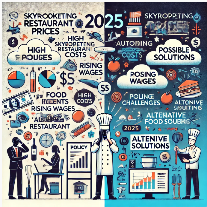 2025 경제 위기? 외식물가 급등 원인과 해결책 (식재료, 인건비, 정책) 관련 사진
