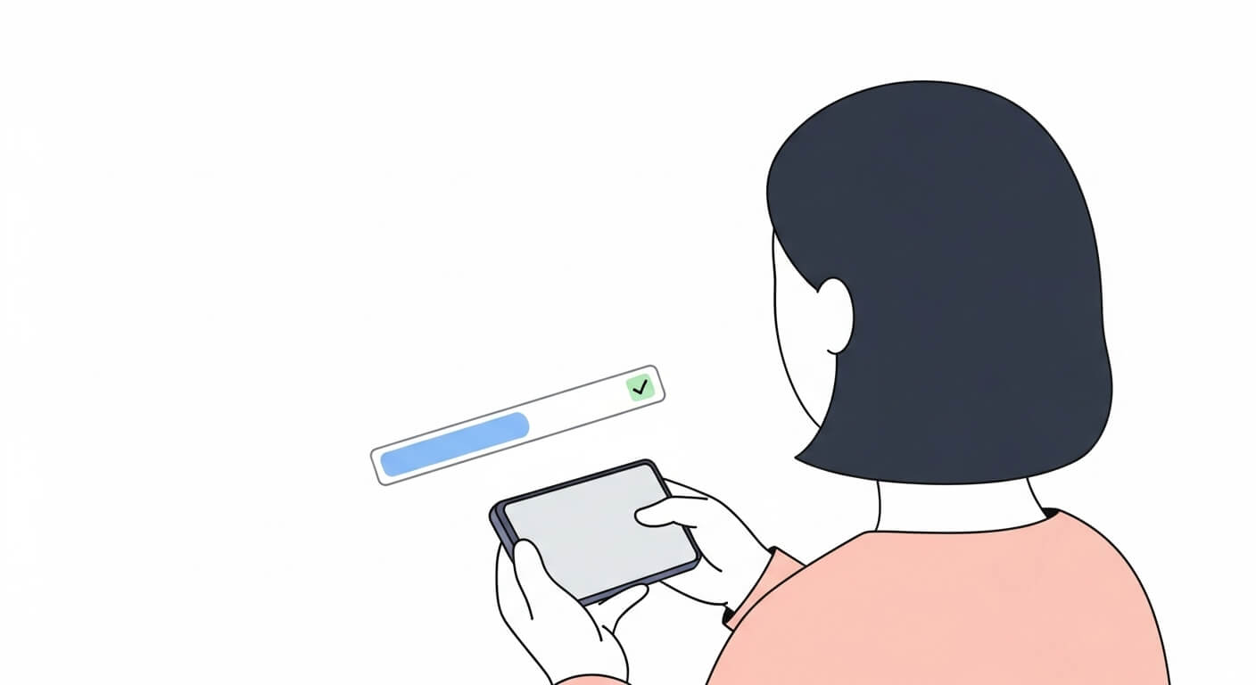 지급 결과를 확인하는 모습을 담은 이미지 2