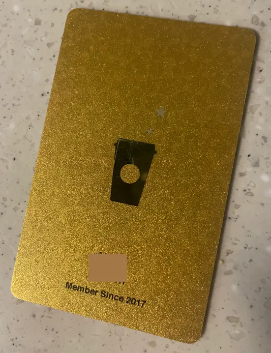 스타벅스 골드레벨 카드