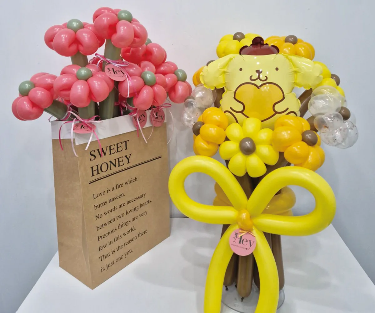 벌룬-풍선-꽃다발-폼폼푸린