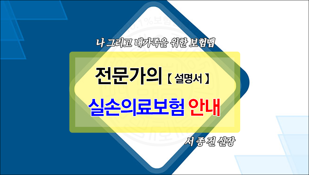실손보험!설명서