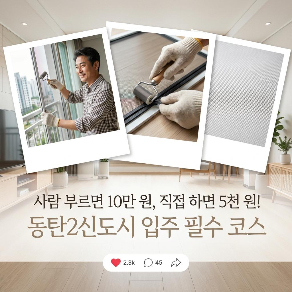 화성 동탄 아파트 미세먼지 방충망 교체 34평 셀프 시공 40만원 아끼기