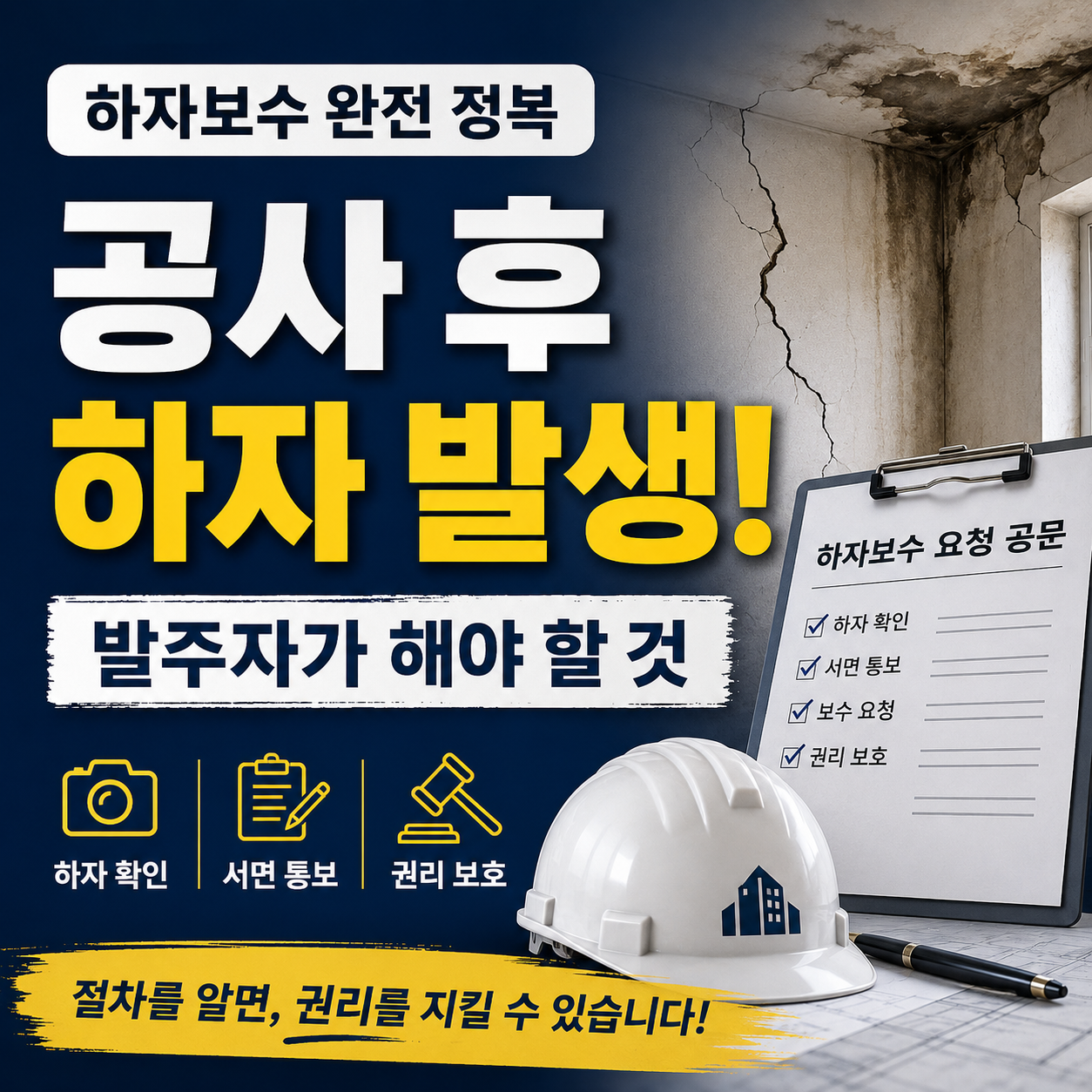하자 발생 시 발주자가 할 일
