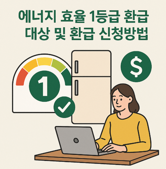 에너지 효율 1등급 환급 대상 및 신청 방법