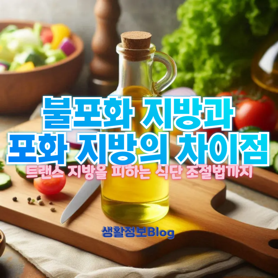 불포화 지방 vs 포화 지방