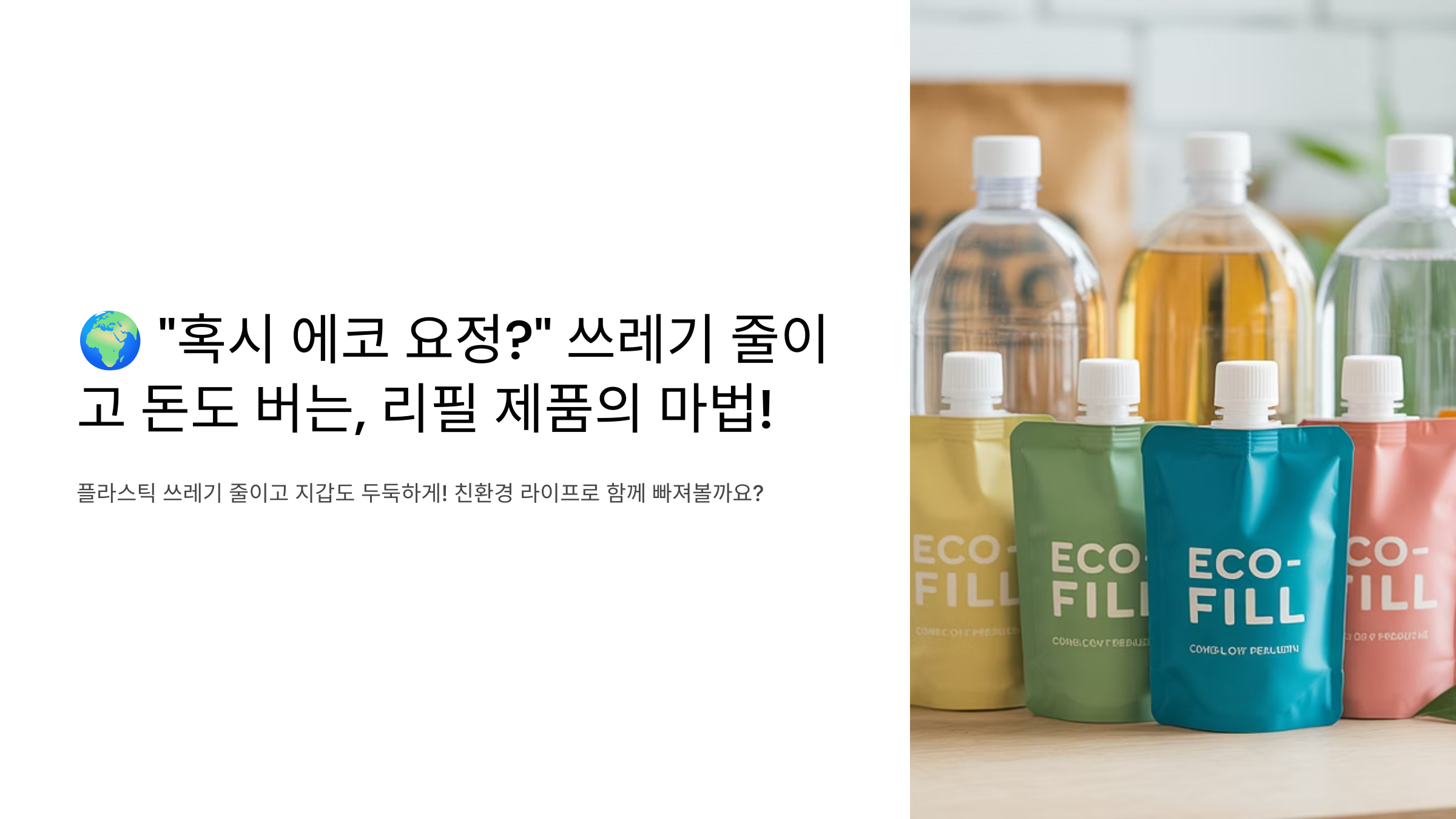 리필제품의 마법