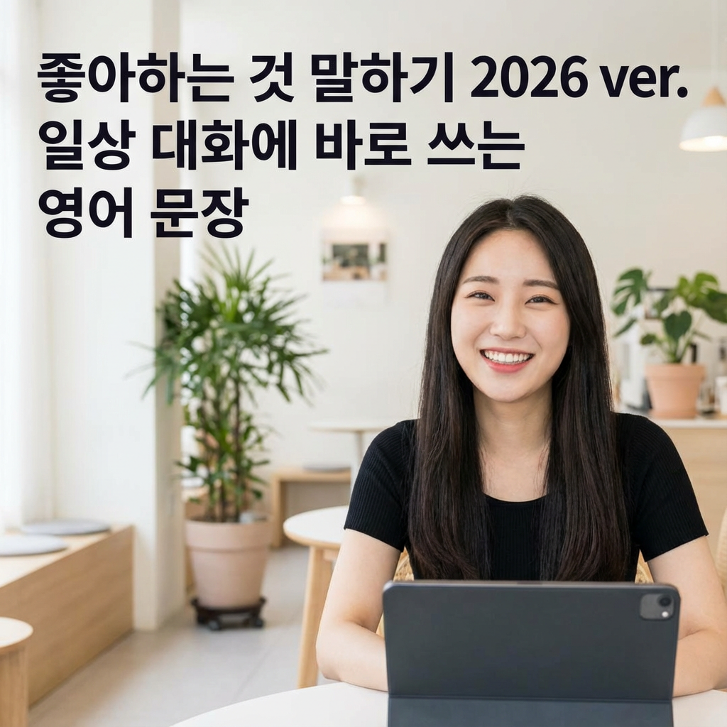 좋아하는 것 말하기 2026 ver. | 일상 대화에 바로 쓰는 영어 문장