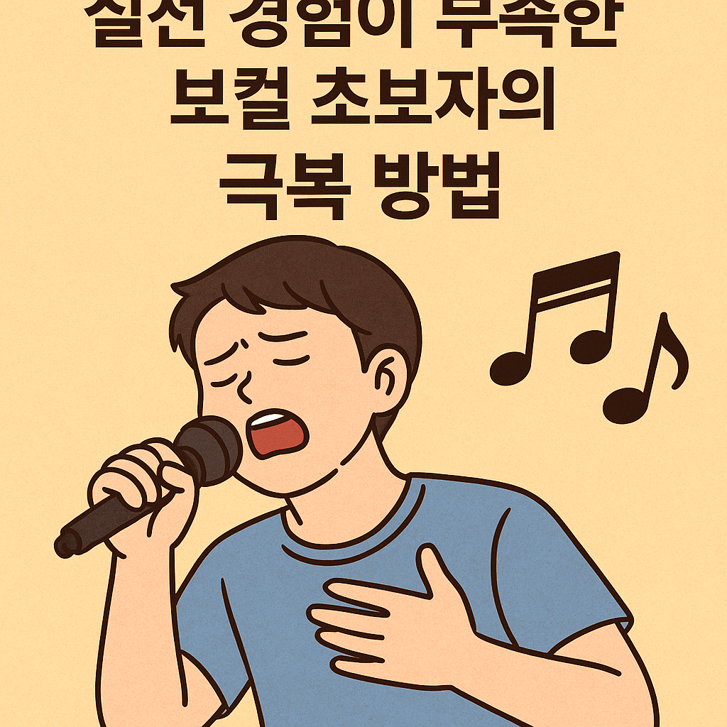 실전 경험이 부족한 보컬 초보자의 극복 방법 관련 사진