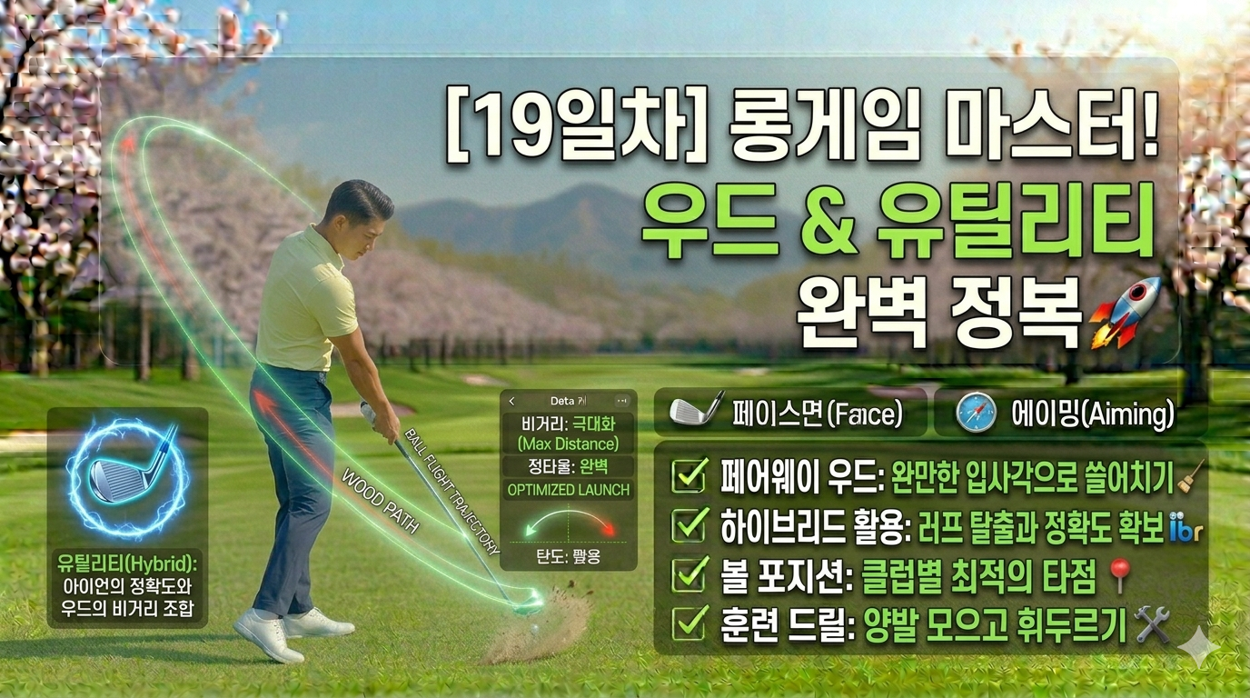 롱게임의 해결사!
페어웨이 우드와 유틸리티 완벽 정복