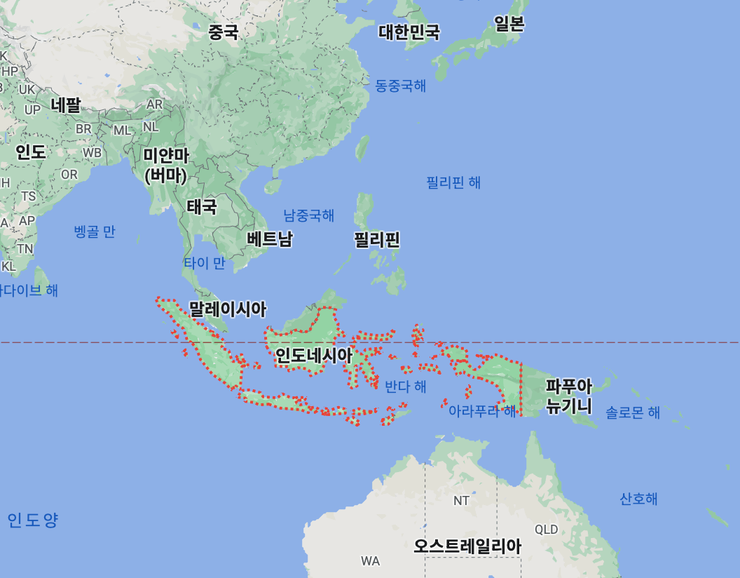인도네시아 위치