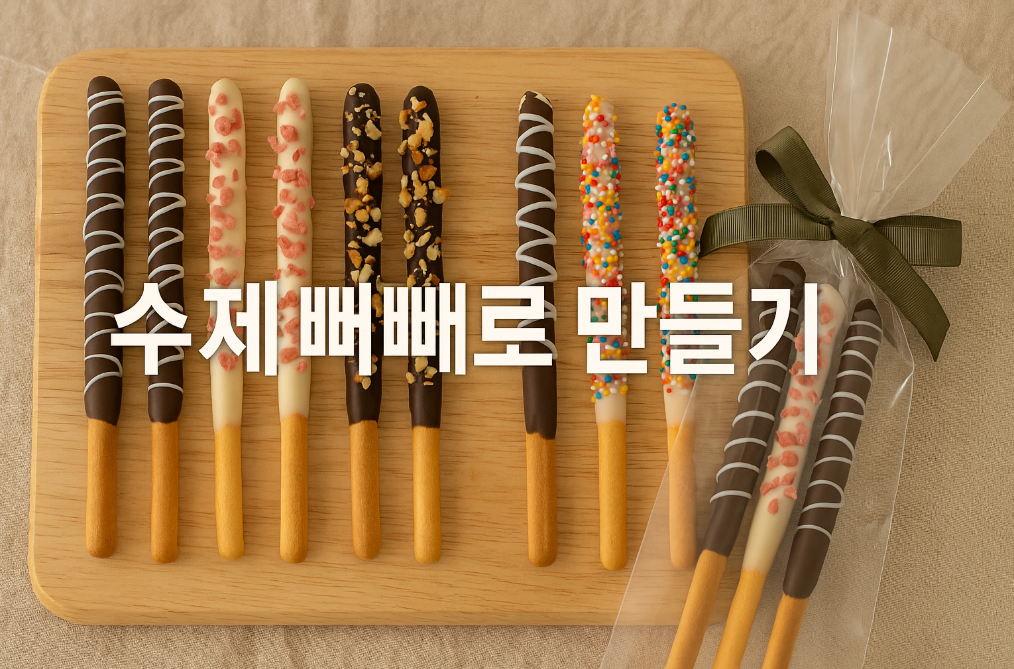빼빼로데이 수제 빼빼로 만들기 10분 완성법