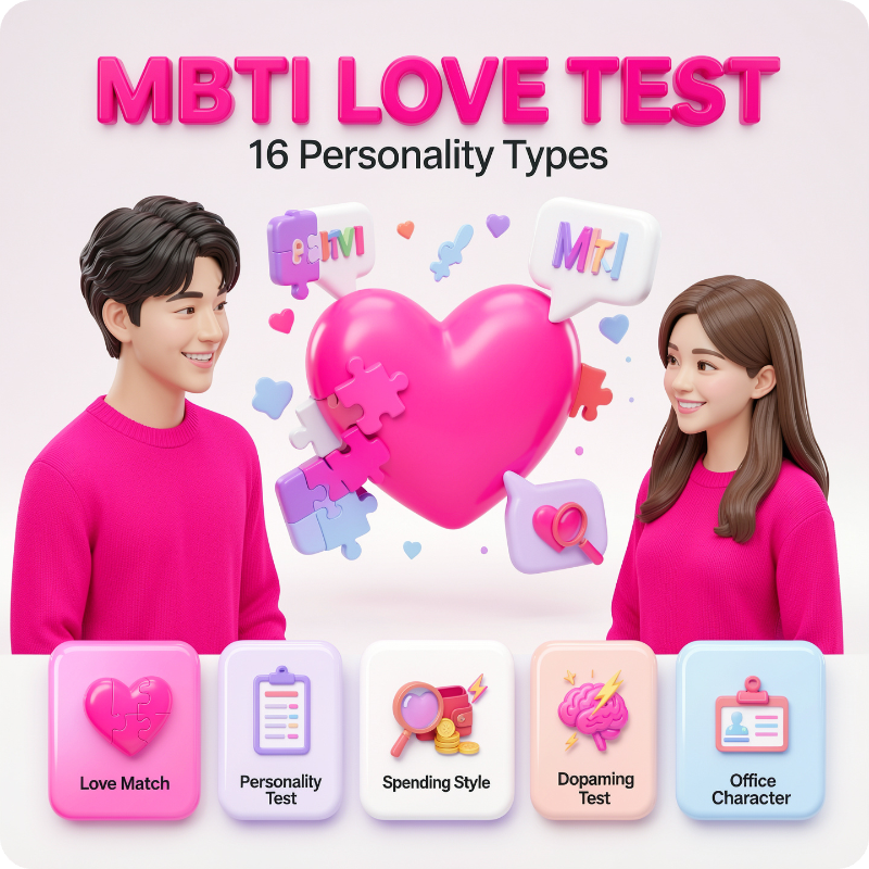 MBTI 연애 궁합 무료 테스트 이미지