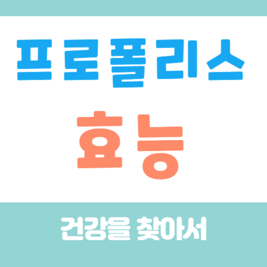 프로폴리스효능