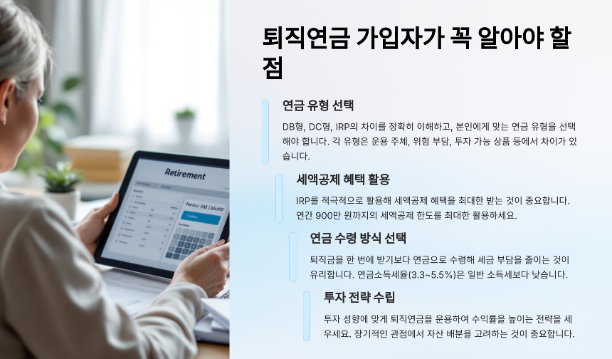 퇴직연금 완벽 가이드 종류부터 운용 전략까지
