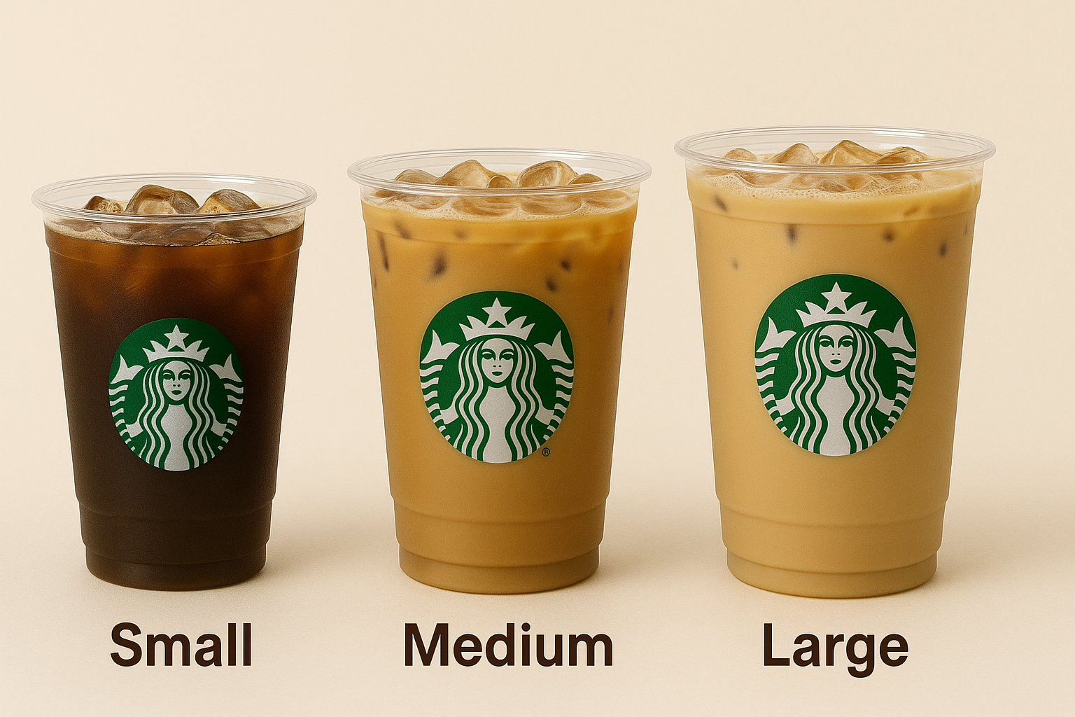 커피 프랜차이즈 컵 사이즈