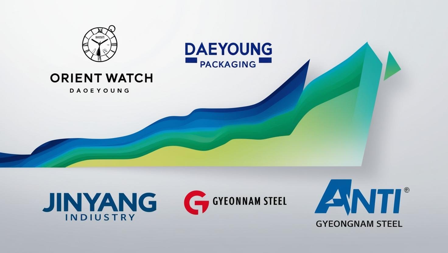 대영포장, 진양산업, 경남스틸, 아난티 등 로고