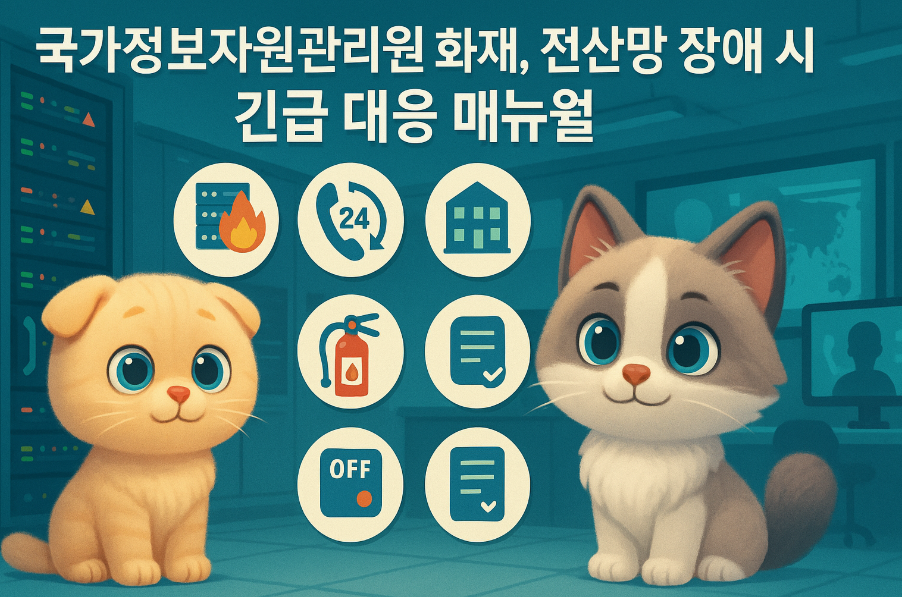국가정보자원관리원 화재, 전산망 장애 시 긴급 대응 매뉴얼