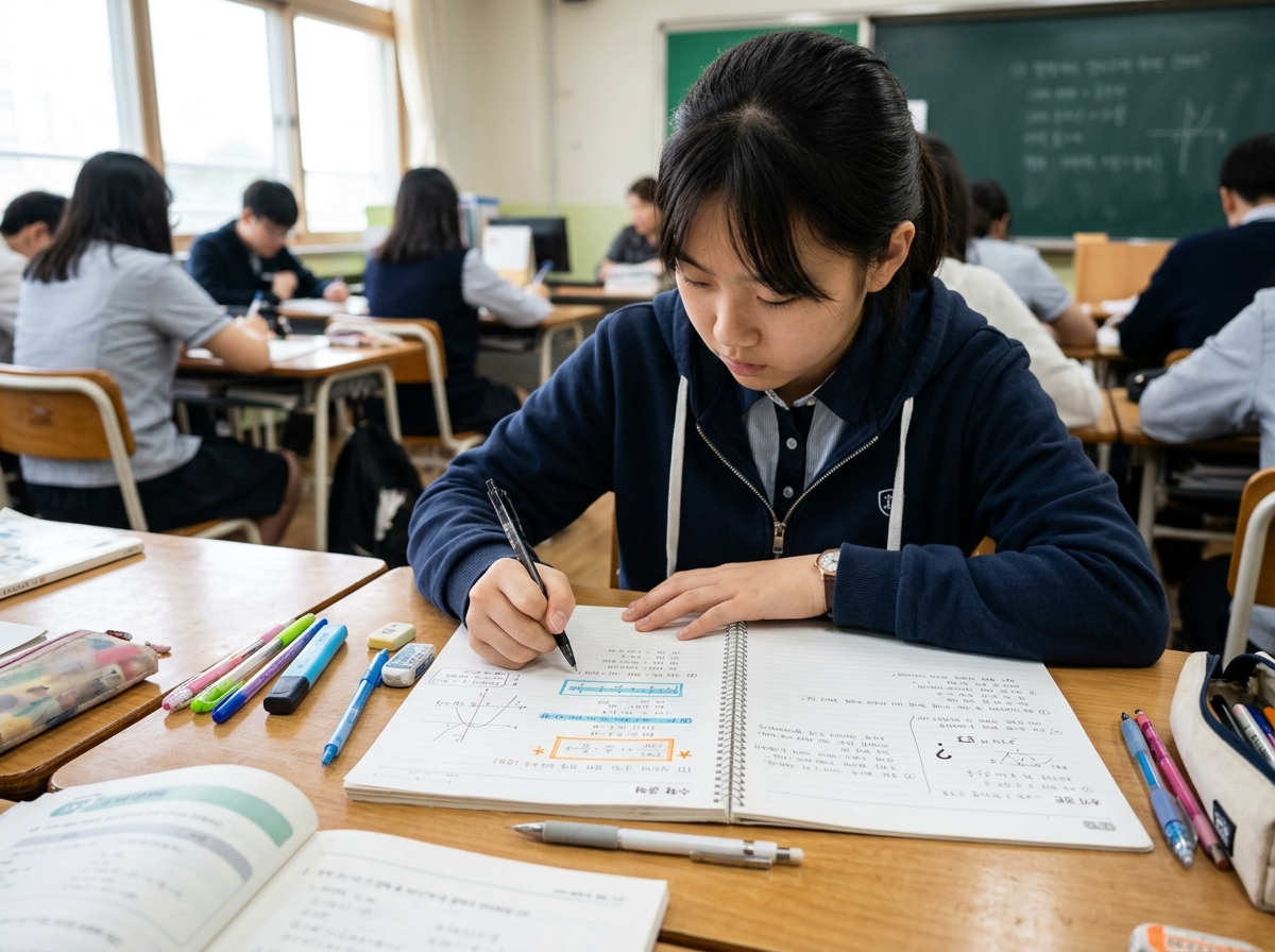 자신만의 수학 질문지를 만들고 활용하는 학생