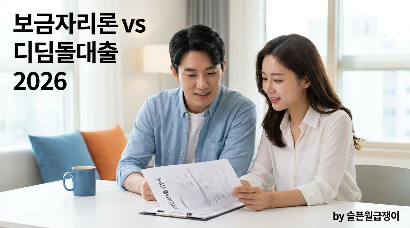 주택 계약서를 확인하는 직장인 부부