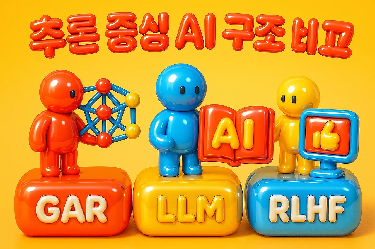 추론 중심 AI 구조 비교 관련 이미지