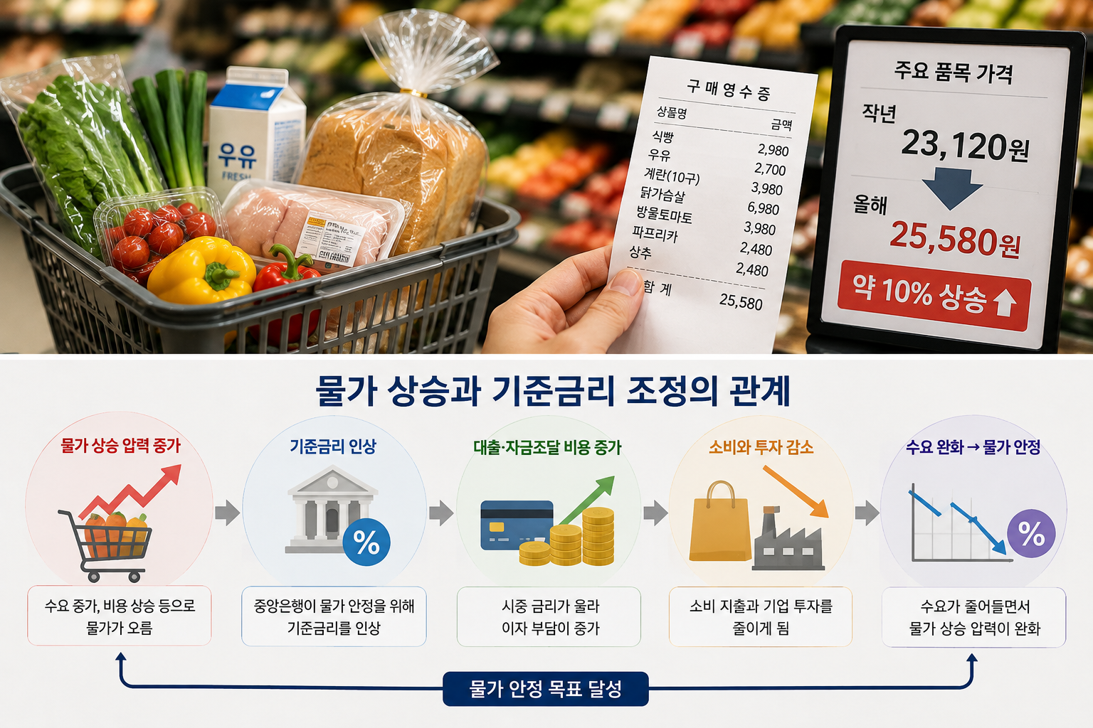 물가 상승과 생활비 증가