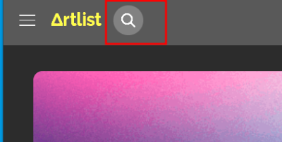 검색창에 그 노래의 키워드를 입력