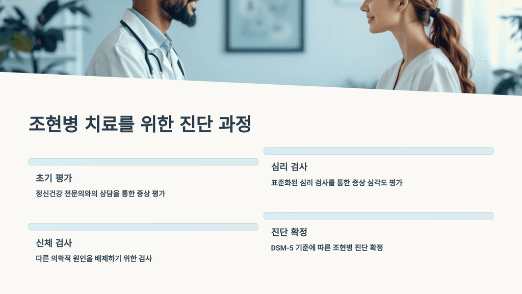 조현병 치료를 위한 진단 과정