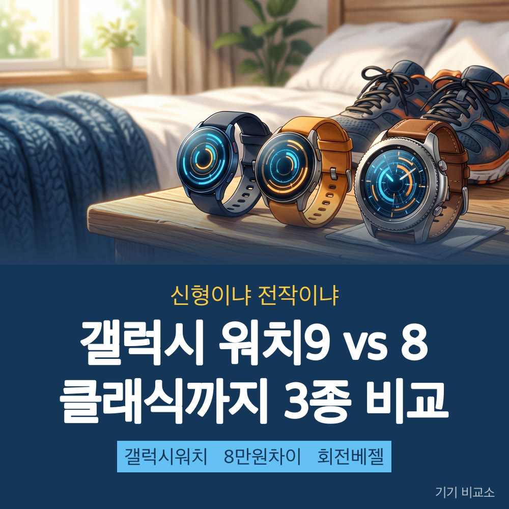 갤럭시 워치9 워치8 차이