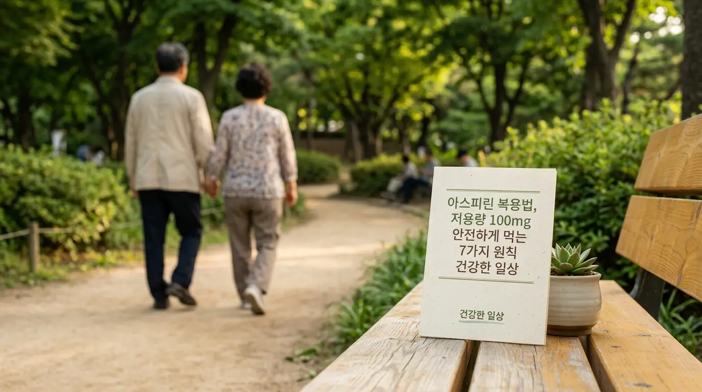 아스피린 복용법, 저용량 100mg 안전하게 먹는 7가지 원칙 건강한 일상