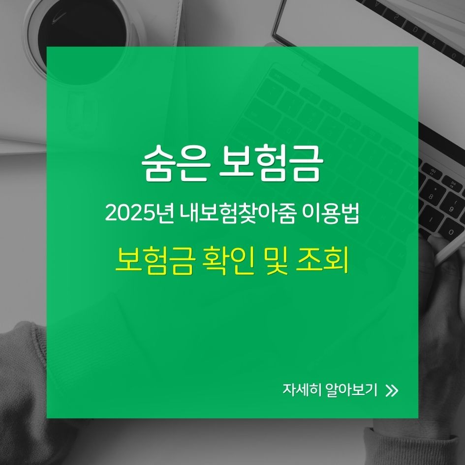내보험찾아줌을 통한 숨은 보험금 확인 및 조회 절차 안내