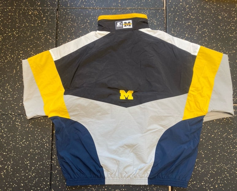 스타터 x 미시간 [STARTER x MICHIGAN] 어센틱 집업자켓 빈티지바람막이 빈티지윈드브레이커 빈티지트레이닝자켓 스타터바람막이 스타터윈드브레이커 스타터트레이닝자켓 츄리닝