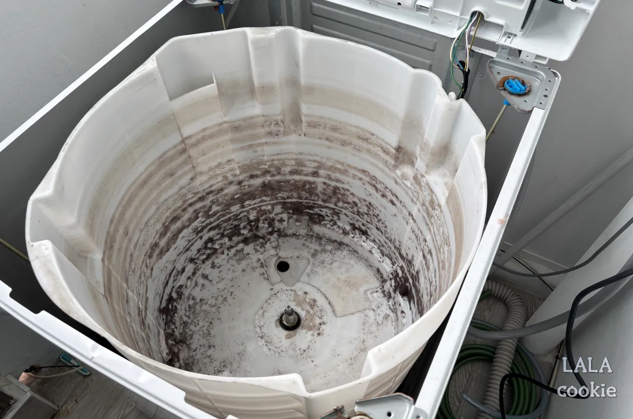 세탁기-청소-전-더러운-상태
