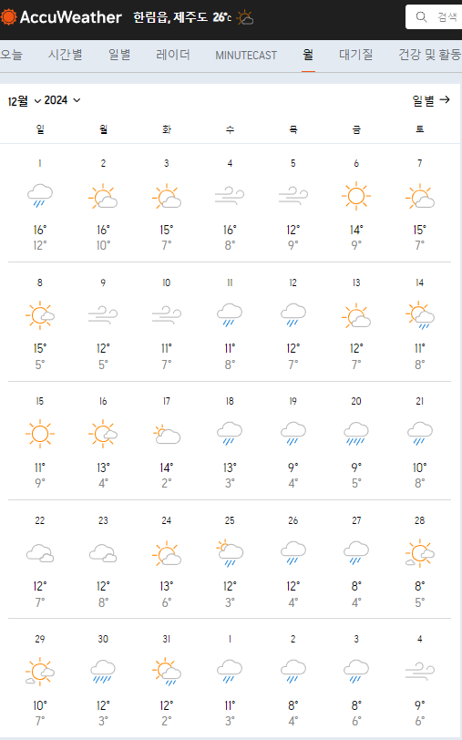 12월 제주도 날씨16