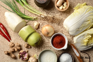 김장 재료들 사진