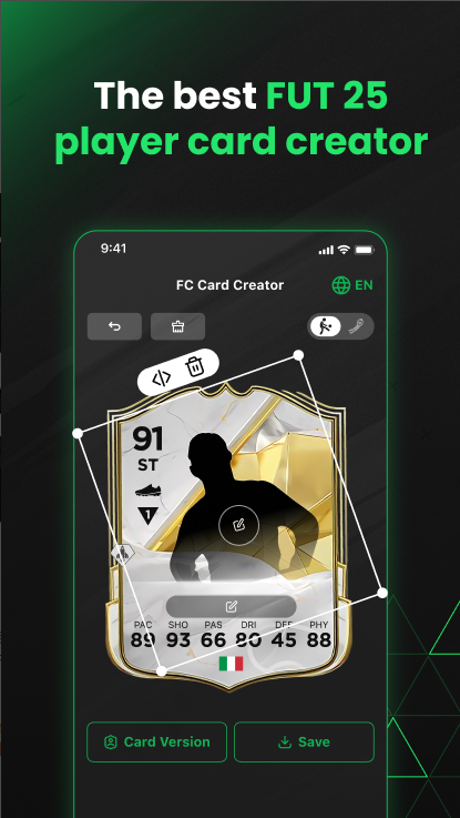 FUT 25 카드 생성기 앱, 나만의 피파 아이콘 카드를 만들기