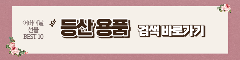 어버이날 선물 BEST 10