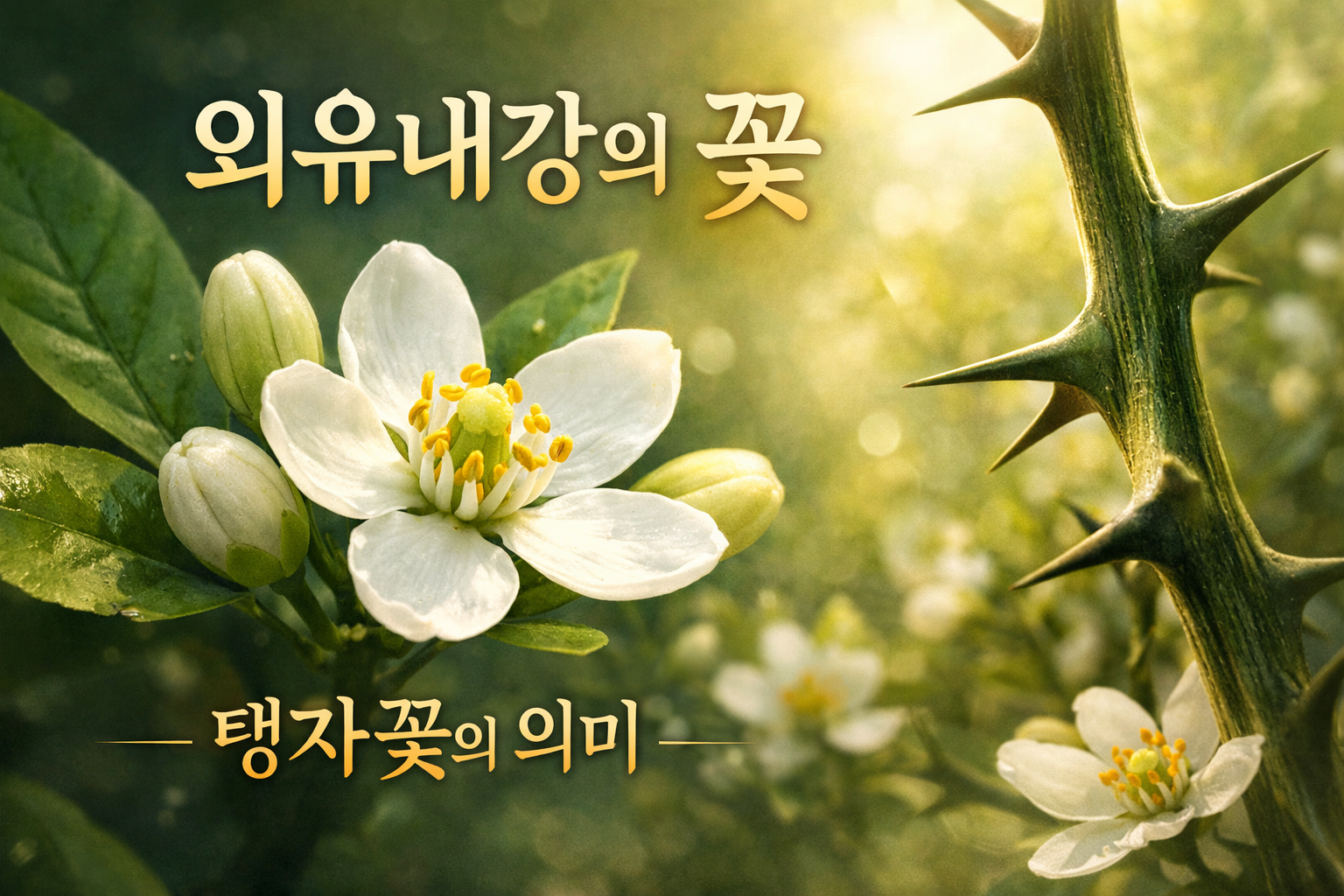 탱자꽃 꽃말