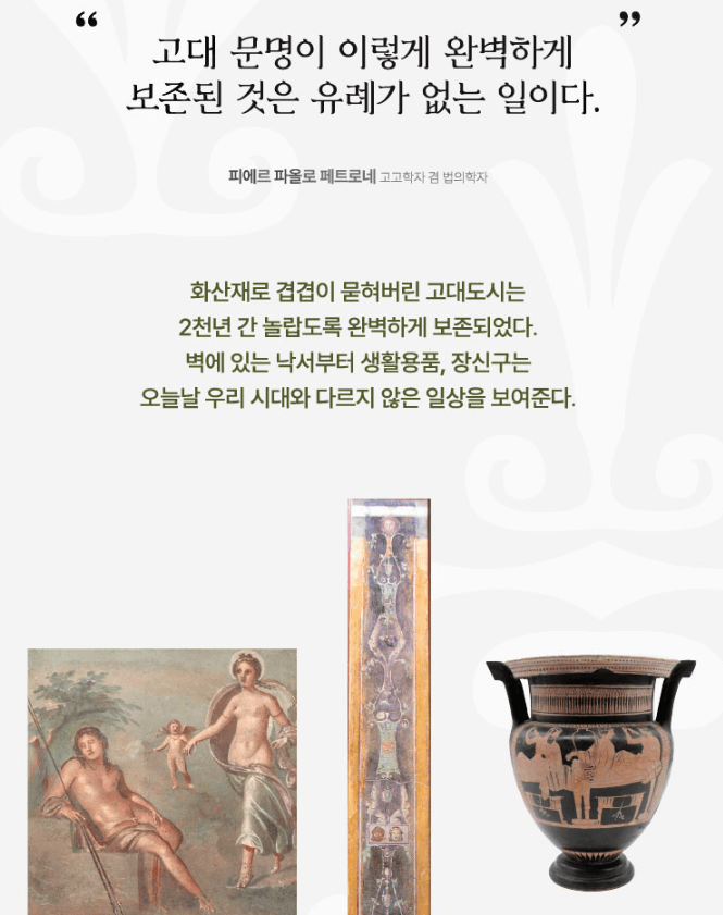 폼페이 유물전 로마의 타임캡슐
