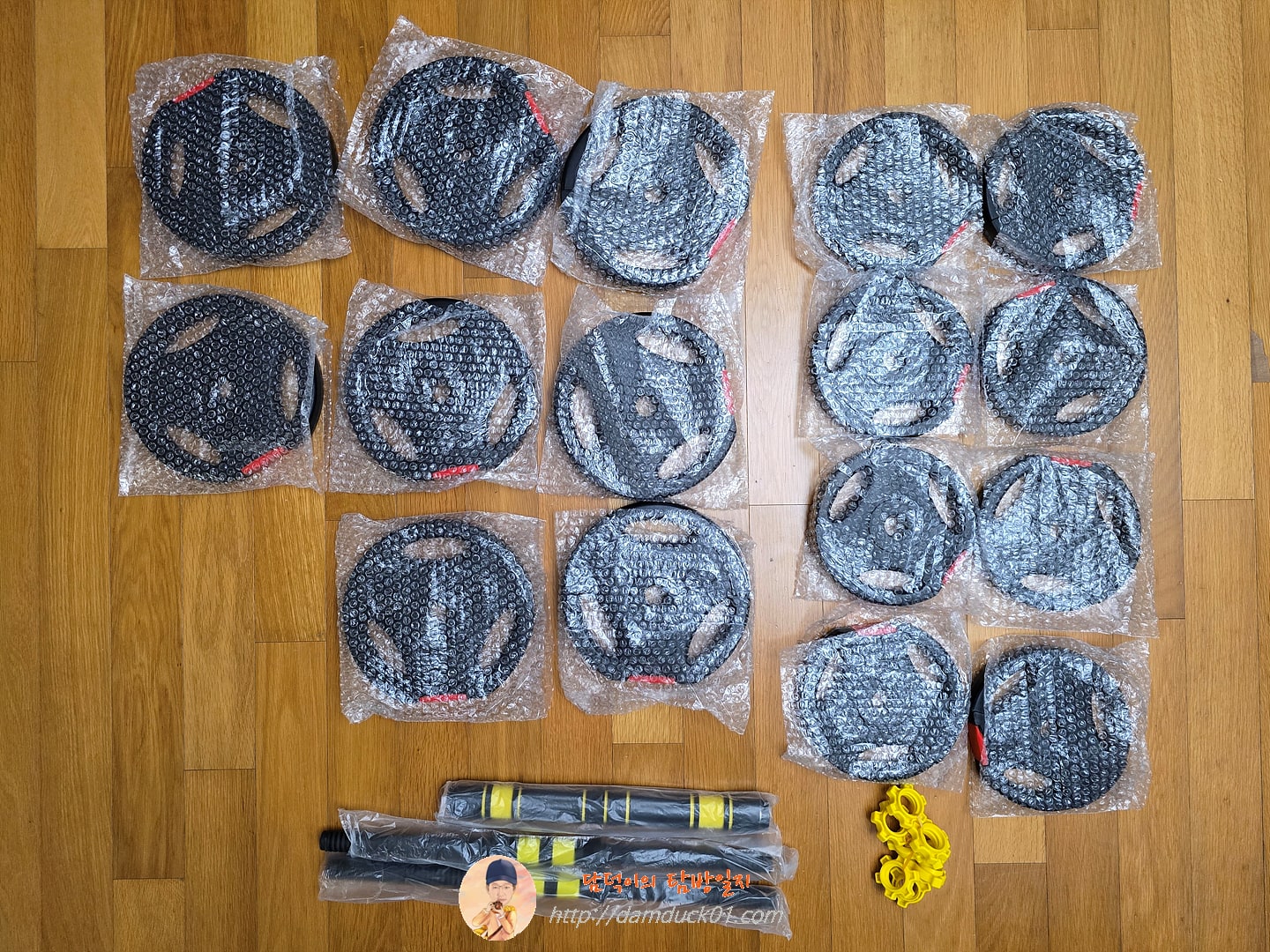 스포틀러 무게조절 덤벨 바벨 세트, 30kg, 1세트
